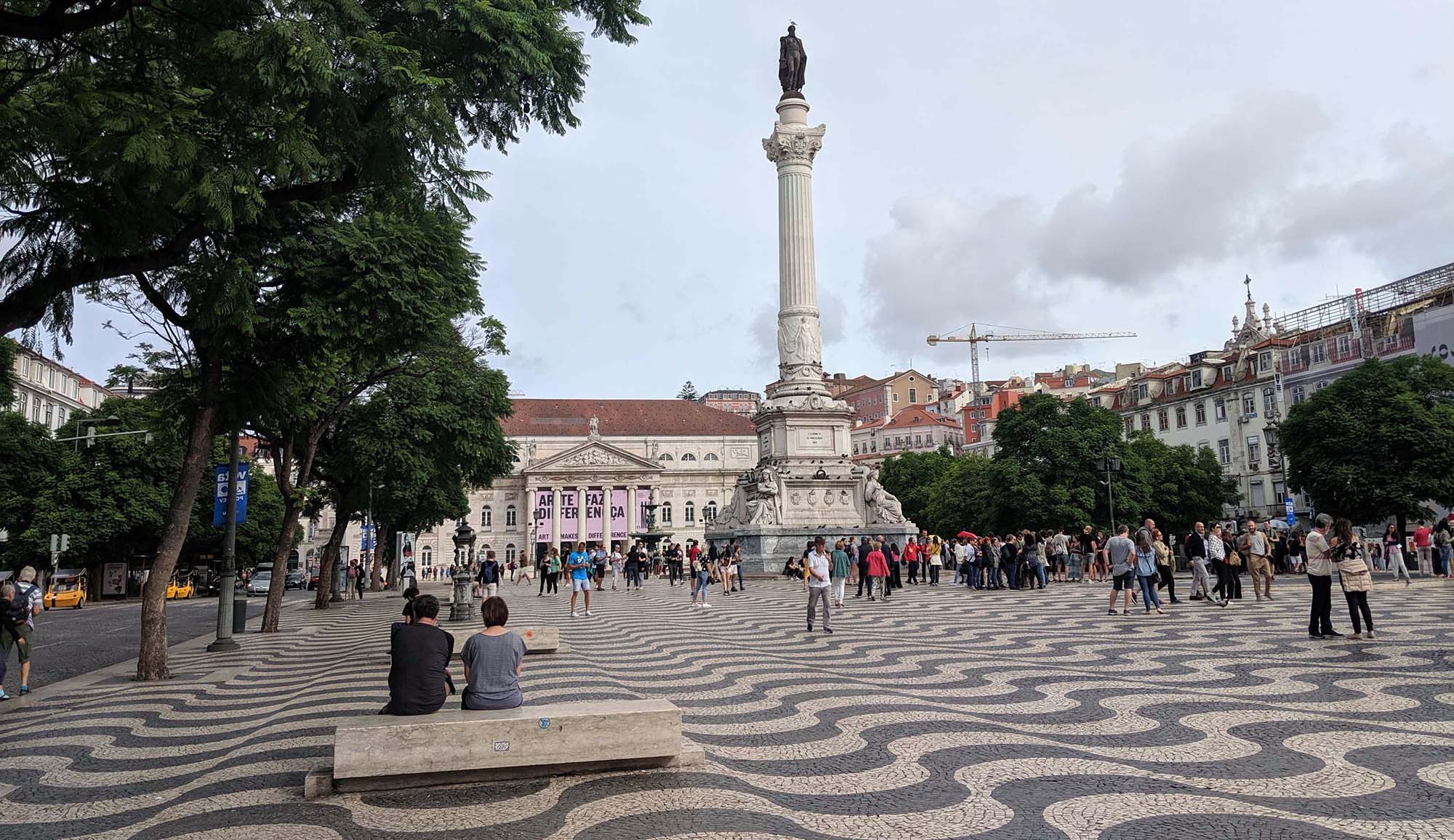 Rossio Square Becomes a Popular Meeting Spot for Lisbon Residents and ...