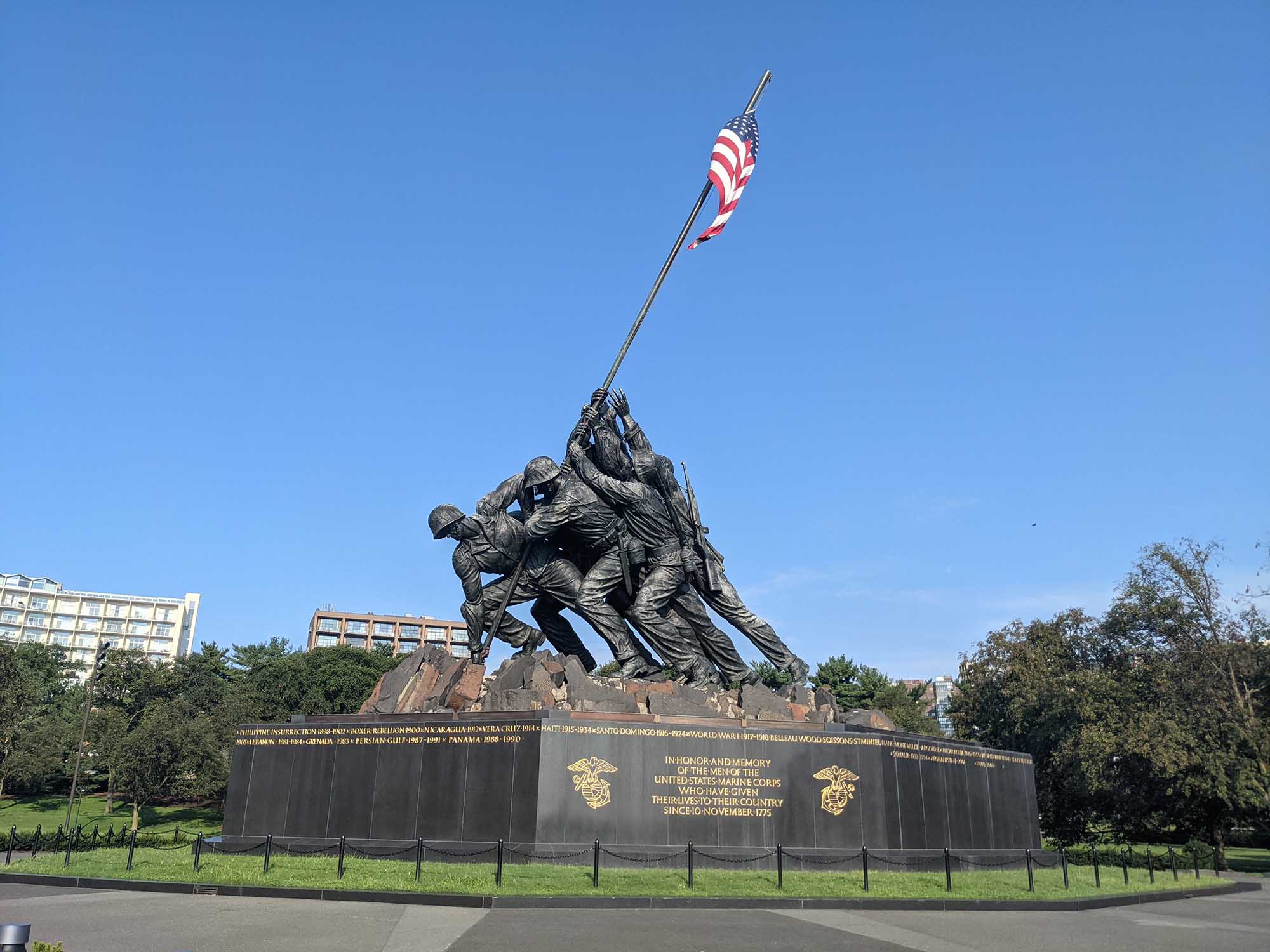 The United States Marine Corps War Memorial Becomes a Monument that ...